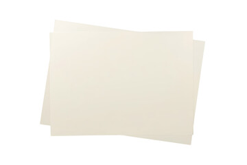 Fototapeta premium Blank stacked paper sheets mock-up with copy space for text and content, isolated on a transparent background