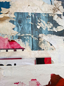 Torn and ripped urban textured paper poster grungy background