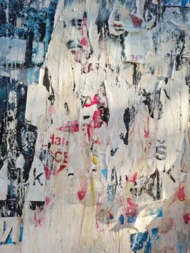 Torn and ripped urban textured paper poster grungy background