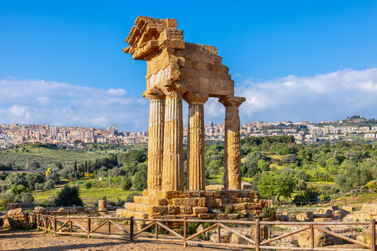 Temple of Castor and Pollux. Agrigento, Sicily, Italy