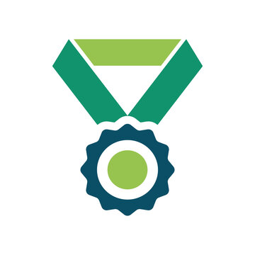 Gold Medal Icon Vector for Achievement and Excellence