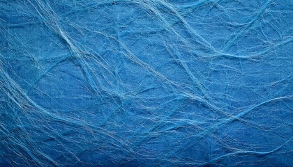 Fototapeta premium Blue Paper Parchment Background With Fibers