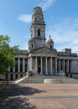Baroque splendour of Portsmouth City Hall, Hampshire, England