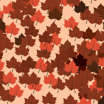 Autumn Leaves Maple Leaf Tree Musim Gugur Daun Kering Vector Fall