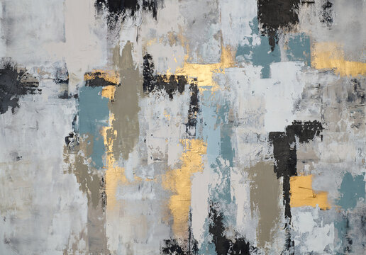 Soft and minimalistic abstract artwork with delicate lines and muted tones, creating a calm and refined aesthetic for modern interiors