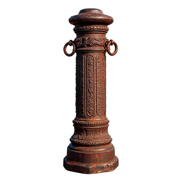 Cast iron bollard, small resolution assets stocks