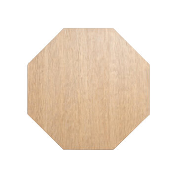 Octagonal wooden board, small resolution assets stocks