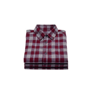 Folded plaid shirt, small resolution assets stocks