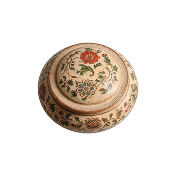 Decorative ceramic trinket box, small resolution assets stocks