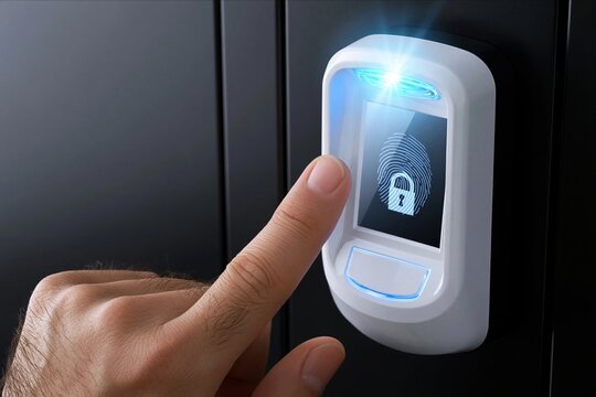 Finger scanning on biometric fingerprint reader for secure access control