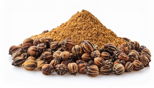 Pile Of Tiger Nuts Isolated On White Background