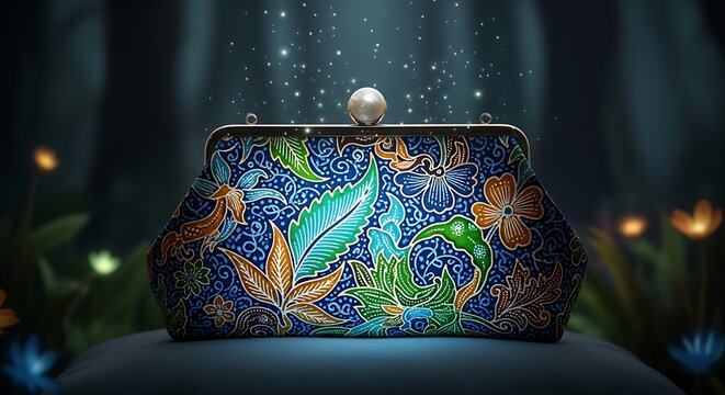 Batik Clutch Purse.