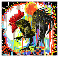 rooster in the sun © ardha