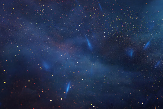 Abstract background of soft focus bokeh lights