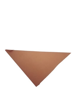 Isolated brown triangular shape geometric design isolated on transparent background