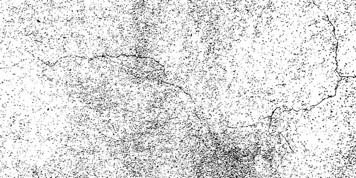 Dust overlay distress grungy effect paint. Black and white grunge seamless texture. Dust and scratches grain texture on white and black background.