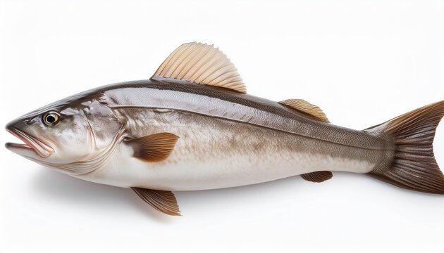 Ling Cod Fish Isolated On White Background