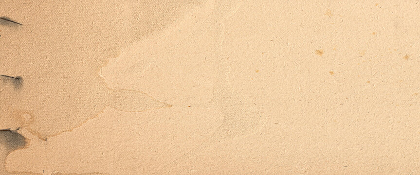 Old aged rustic vintage paper cardboard carton document texture - Blank wrinkled beige parchment background for letter or any creative project
