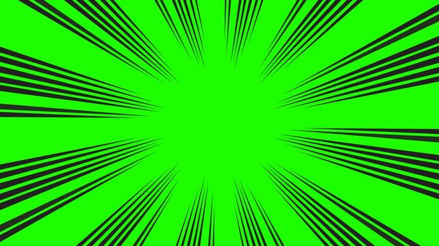 Seamless loop 4k video. Manga, anime style comic speed lines with alpha channel. Cartoon style animation
