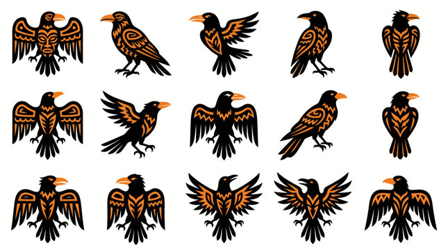 set of vector animals