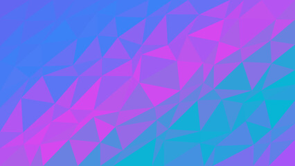 Triangle composition displays a striking interplay of vivid pink and electric blue shades arranged in a sleek geometric structure that offers a high energy visual for contemporary digital media. © creative mind