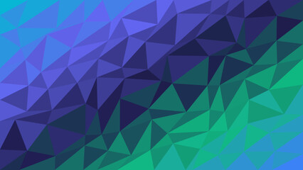 Triangle pattern showcases a cool blue and green geometric design that creates a refreshing aesthetic for digital projects while providing ample copy space for your creative marketing and branding. © creative mind