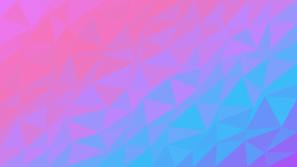 Triangles arrange themselves into a soft and playful geometric pattern that transitions beautifully from magenta to cyan for a refreshing look that is ideal for vibrant marketing materials. © creative mind
