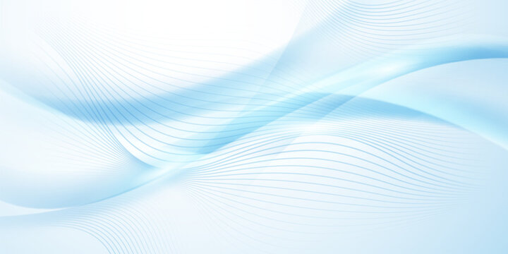 Abstract blue wave background, modern design, vector illustration.