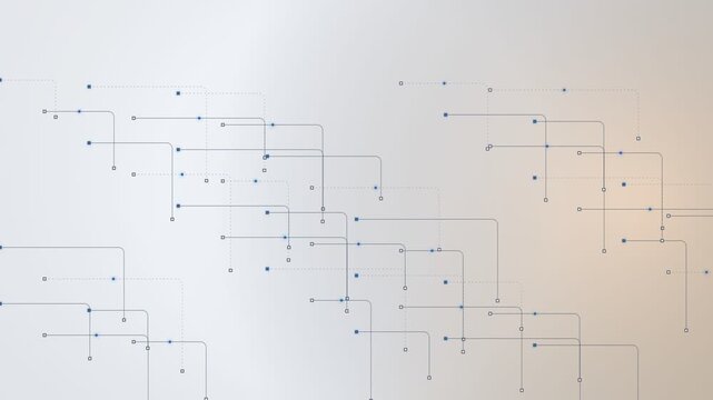 Modern technology background with connected dots and lines