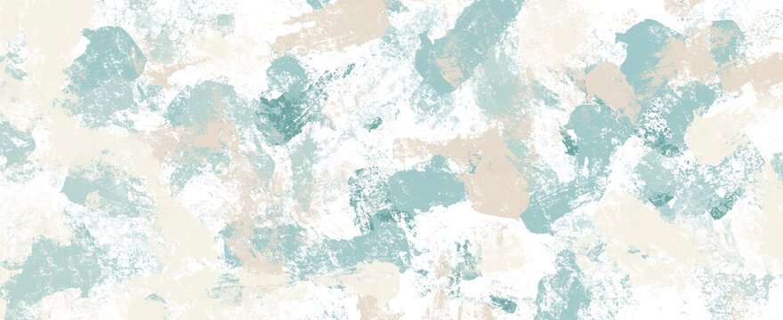 Abstract Hand Painted Brush Stroke Background in Soft Blue and Beige