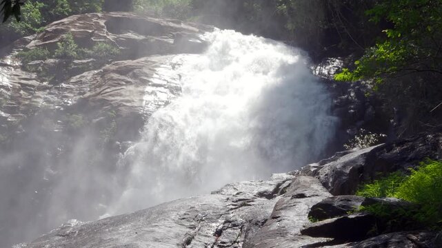 Heo Lom Waterfall phato district chumphon province
high water volume