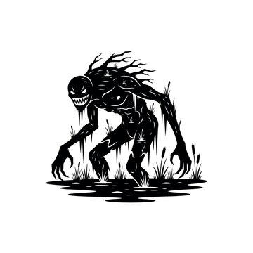 Swamp creature with sharp teeth.