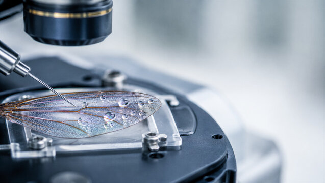 Microscopic Analysis of Insect Wing Surface
