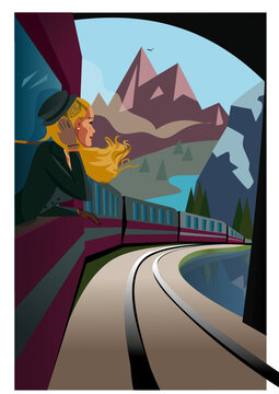 donna in treno