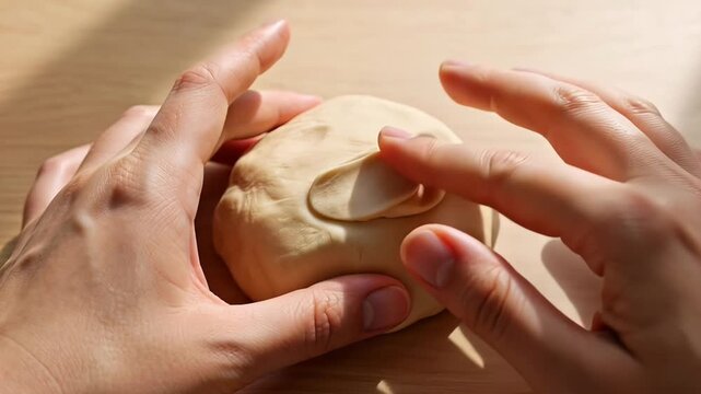 Kneading dough with hands: a stepbystep closeup guide
