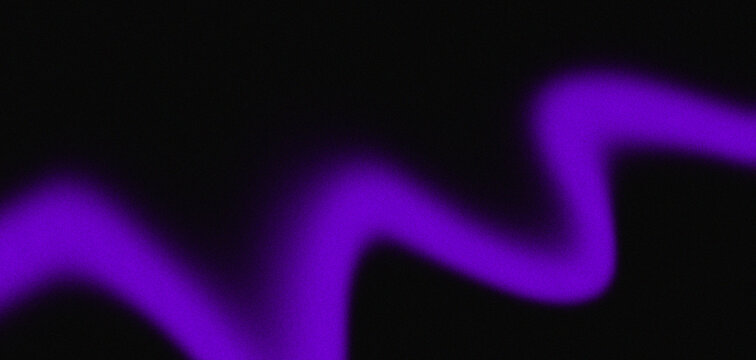 Luminous Purple Wave Trail Floating on Pitch Black Backdrop &mdash; Dynamic Curving Neon Beam Concept for Synthwave Cover, Tech UI, and Modern Dark Theme Banner