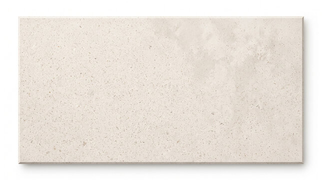 Beige limestone texture background, natural stone slab isolated on white background