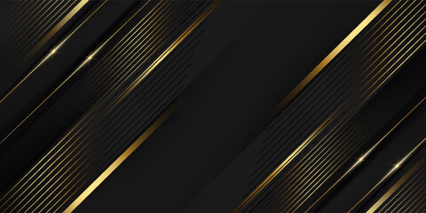 Orange abstract background. Minimal pattern. Vibrant gradient geometric lines. Modern design. Suit for banner, cover, business, flyer, poster, website, brochure, corporate © zane