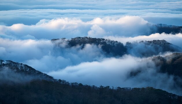 Ethereal Misty Fog High Resolution Cloud Background