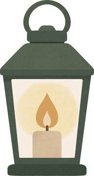 Vintage Lantern Vector Illustration