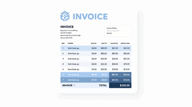 invoice template, business document