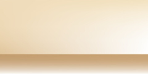 Obraz premium Light pale soft pastel gold golden champagne with podium presentation background