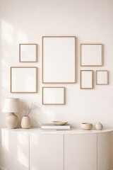 Fototapeta premium Minimalist gallery wall design