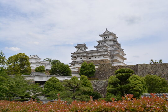 Vista panor&aacute;mica del castillo de Himeji, Jap&oacute;n.