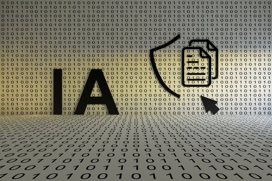 IA concept text sunlight 3D illustration
