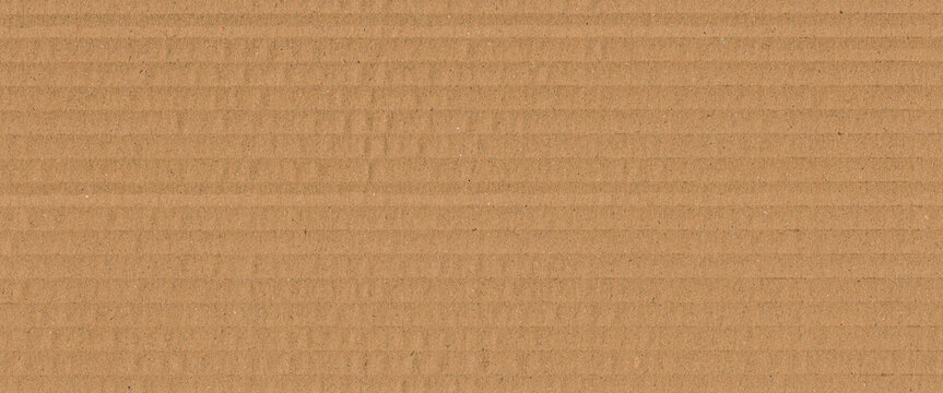 Old vintage blank brown striped craft paper, kraft paper, cardboard material, grunge pattern, carton box texture background