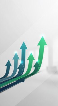 Rising arrows growth concept