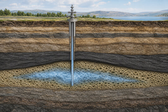 Carbon dioxide injection into deep saline aquifer storage