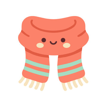Cartoon illustration of smiling sock.
