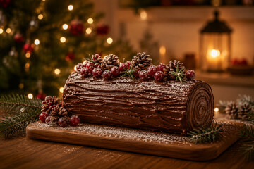 Fototapeta premium Bolo Natal Chocolate